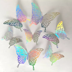 3D Effect Crystal Butterflies Wall Sticker