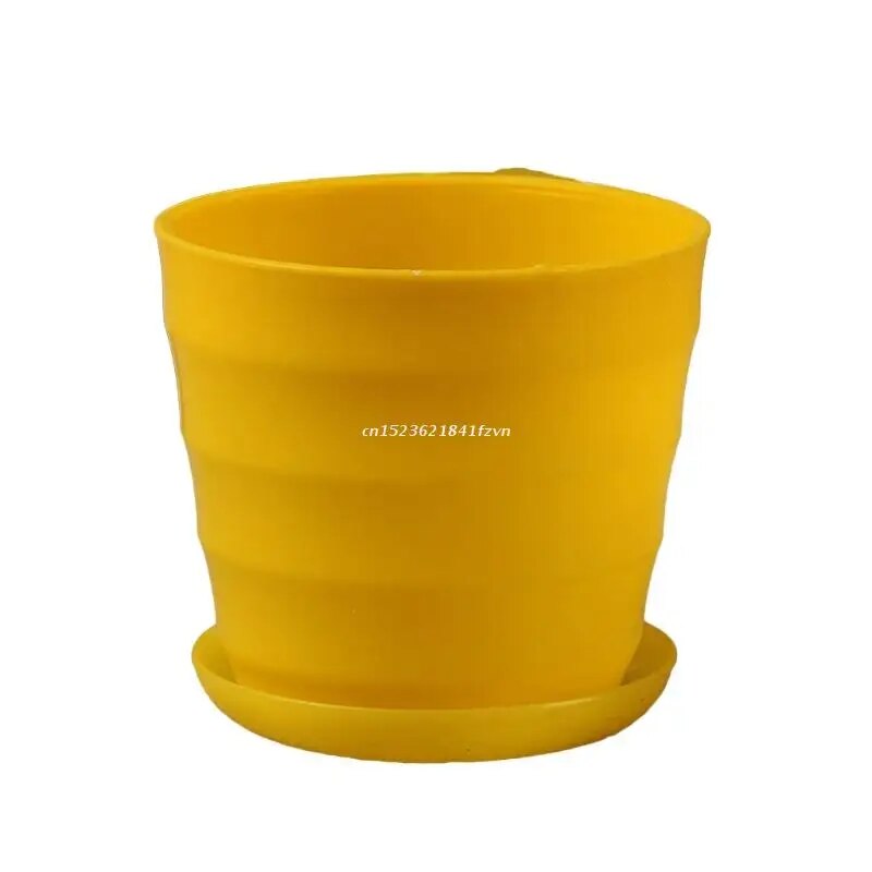 Colorful Mini Plastic Flower Pot Imitation Ceramic Vase