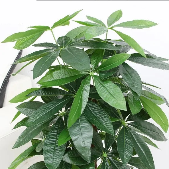 90CM Artificial Tree Real Touch Plastic Rich Money Fake Tree without Pot for Home Garden Decoration Large Artificial Plants