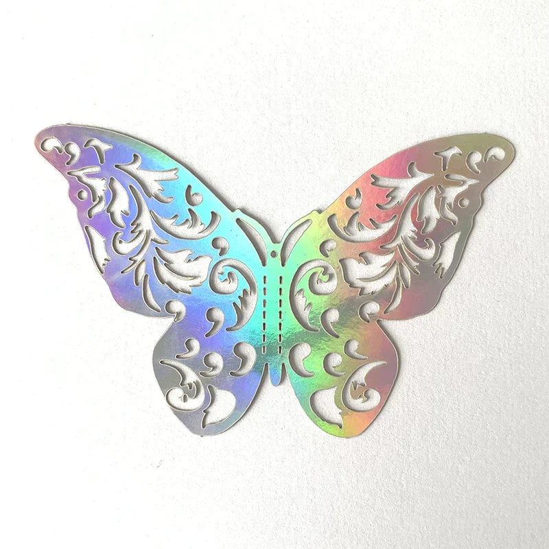 3D Effect Crystal Butterflies Wall Sticker