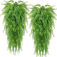Artificial Plant Persian Fern Leaves Vines Room Home Garden Decoration Accessories Wedding Party Wall Hanging Balcony Decoration