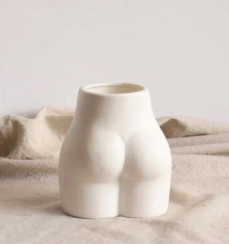 Minimal Ceramic Human Form Vases Peachy | Sage & Sill