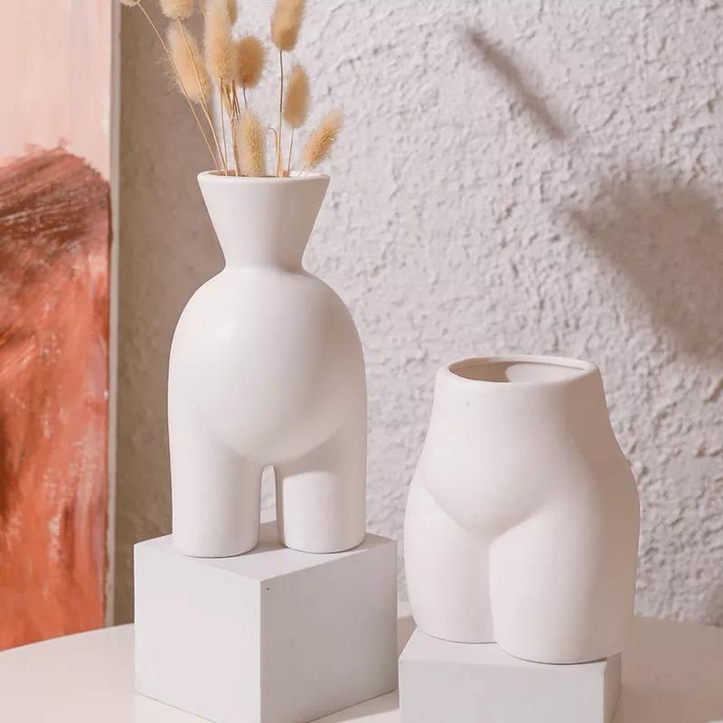 Minimal Ceramic Human Form Vases