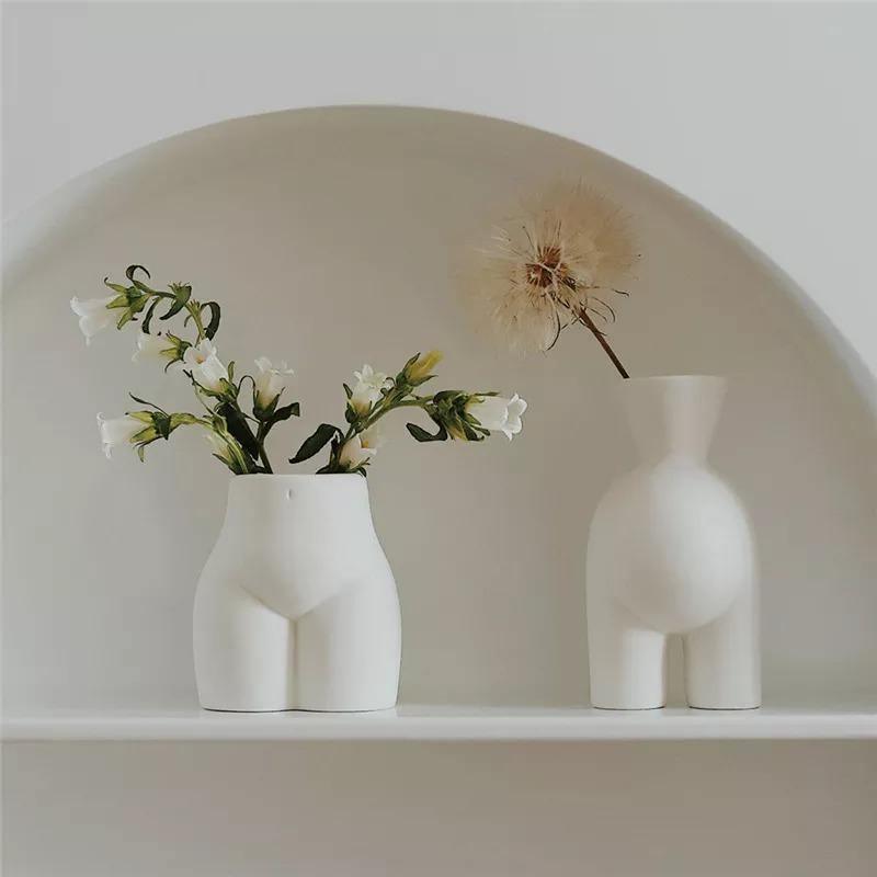 Minimal Ceramic Human Form Vases