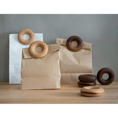 Wooden Doughnut Bag Clip