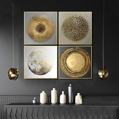 Abstract Gold Luxury Posters Nordic