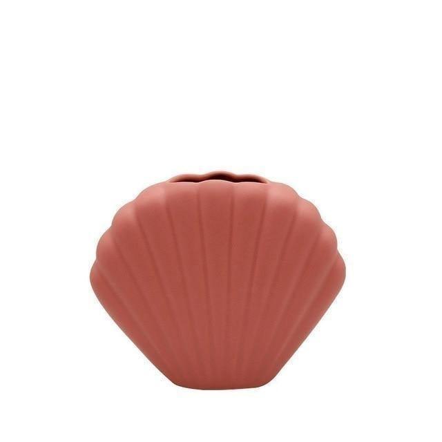 Colorful Seashell Vase