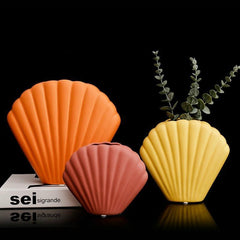 Colorful Seashell Vase DarkSalmon | Sage & Sill