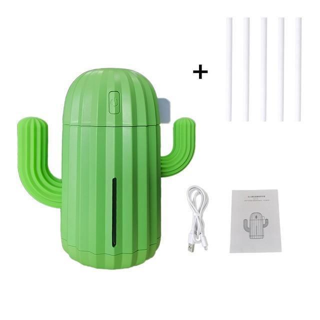 Mini Cactus LED USB Humidifier Green / 5x | Sage & Sill